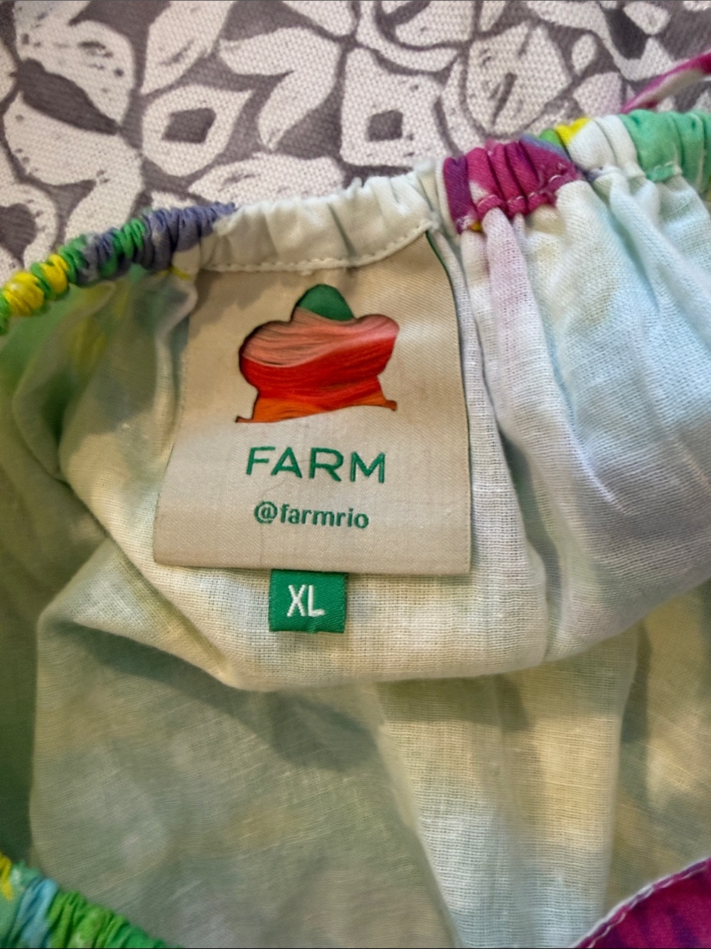 Farm Rio | Rainbow Leaves Midi Dress | XL - Picture 10 of 10